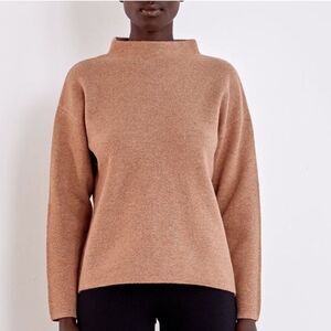 ADAY Tan Cowl Neck Sweater